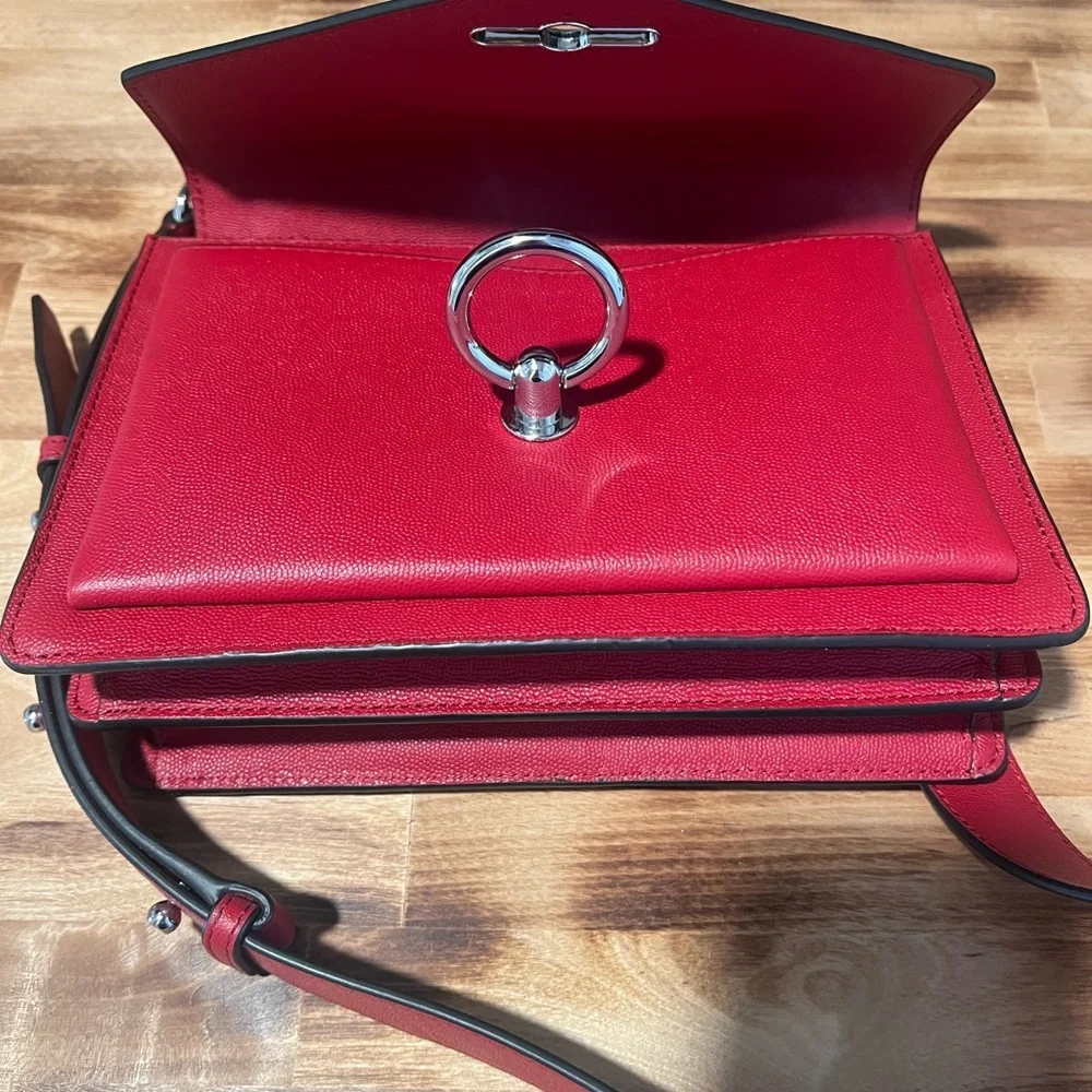 NWOT~Rebecca Minkoff Red Shoulder / Crossbody Bag - Picture 8 of 13